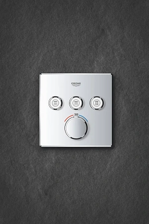Смеситель для душа GROHE Grohtherm SmartControl (29126000) внешняя часть термостата, на 3 выхода, хром Смеситель для душа GROHE Grohtherm SmartControl (29126000) внешняя часть термостата, на 3 выхода, хром
