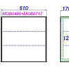 Корпус зеркального шкафа 60 см AQWELLA Mobi MOB0406 Корпус зеркального шкафа 60 см AQWELLA Mobi MOB0406