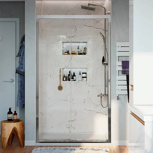 Душевая дверь STWORKI Стокгольм 140 см профиль хром глянец 451471 Душевая дверь STWORKI Стокгольм 140 см профиль хром глянец 451471