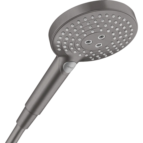 Душевая лейка Hansgrohe Raindance Select S 120 3jet 26530340, шлифованный черный хром Душевая лейка Hansgrohe Raindance Select S 120 3jet 26530340, шлифованный черный хром