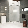 Душевой уголок Vegas-glass ZA Protec 70 04 10 700x700 мм, профиль никель, стекло сатин Душевой уголок Vegas-glass ZA Protec 70 04 10 700x700 мм, профиль никель, стекло сатин