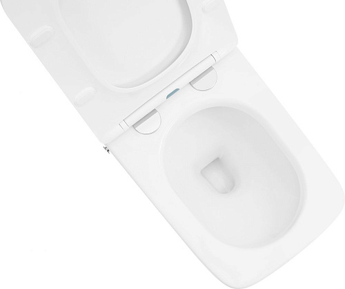Унитаз приставной ABBER Rechteck AC1213P белый с импульсным смывом с крышкой микролифт Унитаз приставной ABBER Rechteck AC1213P белый с импульсным смывом с крышкой микролифт