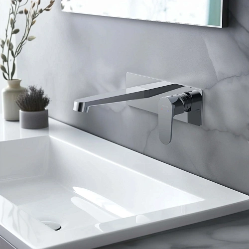 Смеситель для раковины Aquatek ОБЕРОН AQ1213CR Хром, встраиваемый Смеситель для раковины Aquatek ОБЕРОН AQ1213CR Хром, встраиваемый