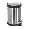 Ведро для мусора Colombo Complementi B9212.IX 3л, с крышкой и педалью, сталь/черный Ведро для мусора Colombo Complementi B9212.IX 3л, с крышкой и педалью, сталь/черный