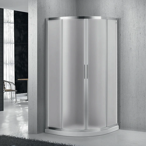 Душевой уголок BelBagno SELA-R-2-90-P-Cr 90x90 см, профиль хром, стекло рифленое Душевой уголок BelBagno SELA-R-2-90-P-Cr 90x90 см, профиль хром, стекло рифленое