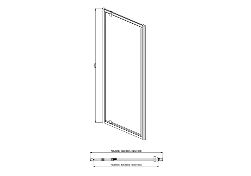 Душевая дверь Aquatek АРИЯ AQ ARI PI 09020GM распашная 900x2000 профиль оружейная сталь, стекло прозрачное Душевая дверь Aquatek АРИЯ AQ ARI PI 09020GM распашная 900x2000 профиль оружейная сталь, стекло прозрачное