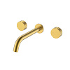 Смеситель для раковины Boheme Stick 152-2-MG встраиваемый DIAMOND на 3 отверстия Matt Gold