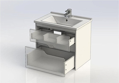 Тумба под раковину Aquanet Модена 65 белый 00198485 Тумба под раковину Aquanet Модена 65 белый 00198485
