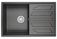 Кухонная мойка Granula 8002, ЧЁРНЫЙ, кварц 790х500 Кухонная мойка Granula 8002, ЧЁРНЫЙ, кварц 790х500