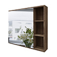 Зеркальный шкаф GROSSMAN ФОРТА-80 см универсальный темный дуб 80x70 2080022 Зеркальный шкаф GROSSMAN ФОРТА-80 см универсальный темный дуб 80x70 2080022