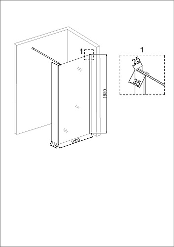 Душевая перегородка Niagara Nova NG-664-10 (100x195) Душевая перегородка Niagara Nova NG-664-10 (100x195)