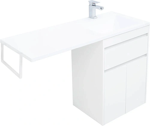 Тумба под раковину Aquanet Токио 58 белый (напольная, 1 ящик, 2 дверцы) 00237745 Тумба под раковину Aquanet Токио 58 белый (напольная, 1 ящик, 2 дверцы) 00237745