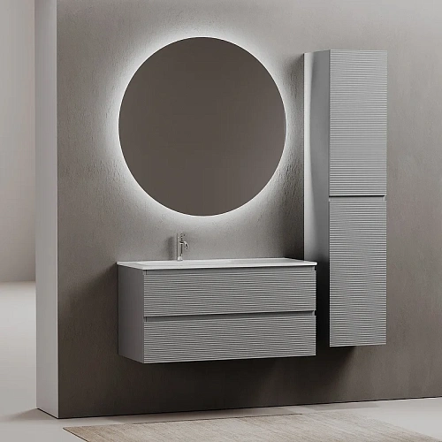 Тумба под раковину Sancos Folk FL100LES левая 995х445х500 Ergraut soft, подвесная Тумба под раковину Sancos Folk FL100LES левая 995х445х500 Ergraut soft, подвесная