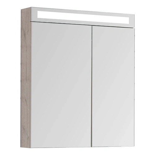 Зеркальный шкаф DREJA MAX, 70 см, 2 дверцы, 4 стеклянные полки, дуб кантри 77.9008D Зеркальный шкаф DREJA MAX, 70 см, 2 дверцы, 4 стеклянные полки, дуб кантри 77.9008D