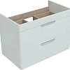 Тумба под раковину Aquanet Ирис new 815 белый глянец (2 ящика) 00310146 Тумба под раковину Aquanet Ирис new 815 белый глянец (2 ящика) 00310146