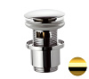 Картинка анонса товара «донный клапан remer 905cc2114do с переливом, золото глянцевое»