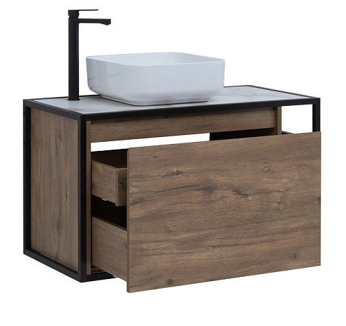Тумба под раковину Aquanet Nova Lite Loft 90 L дуб рустикальный 00261660 Тумба под раковину Aquanet Nova Lite Loft 90 L дуб рустикальный 00261660