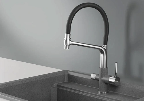 Смеситель для кухни Granula 0075, ГРАФИТ Смеситель для кухни Granula 0075, ГРАФИТ