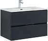 Тумба под раковину Aquanet Алвита New 80 2 ящика, антрацит 00277515