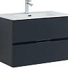 Тумба под раковину Aquanet Алвита New 80 2 ящика, антрацит 00277515 Тумба под раковину Aquanet Алвита New 80 2 ящика, антрацит 00277515