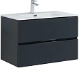 Тумба под раковину Aquanet Алвита New 80 2 ящика, антрацит 00277515 Тумба под раковину Aquanet Алвита New 80 2 ящика, антрацит 00277515