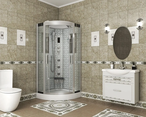 Душевая кабина Niagara Luxe NG-7715W (900x900х2150) низкий поддон стенки белые Душевая кабина Niagara Luxe NG-7715W (900x900х2150) низкий поддон стенки белые