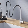 Смеситель для кухни Dorff Logic D3007533 с вытягивающимся изливом, белый Смеситель для кухни Dorff Logic D3007533 с вытягивающимся изливом, белый