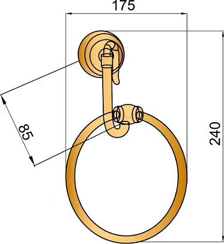 Полотенцедержатель Boheme Medici 10605 Полотенцедержатель Boheme Medici 10605