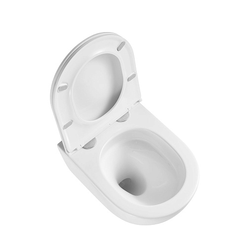 Унитаз подвесной Vincea Bien VT1-51T безободковый, цвет белый, ультратонкое soft-close сиденье Унитаз подвесной Vincea Bien VT1-51T безободковый, цвет белый, ультратонкое soft-close сиденье