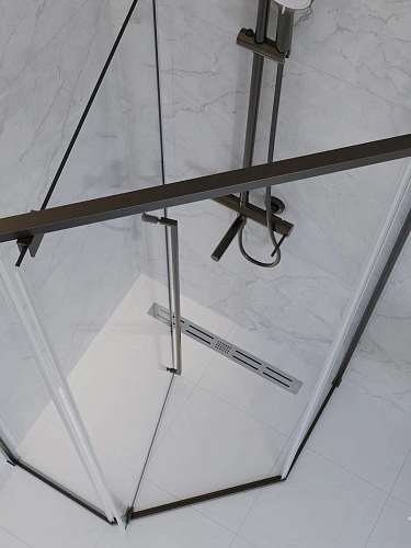 Душевой уголок CEZARES PLANE-P-1-100-C-GM 100x100 см Душевой уголок CEZARES PLANE-P-1-100-C-GM 100x100 см