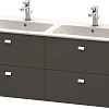 Тумба под раковину Duravit Brioso BR410601049 подвесная 129 см графит Тумба под раковину Duravit Brioso BR410601049 подвесная 129 см графит