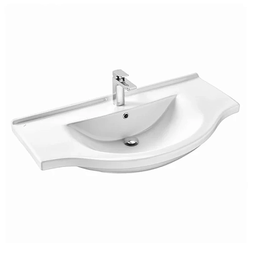 Тумба раковина Comforty Сочи-100 00004134582 белый глянец с раковиной Эльбрус-100 Тумба раковина Comforty Сочи-100 00004134582 белый глянец с раковиной Эльбрус-100