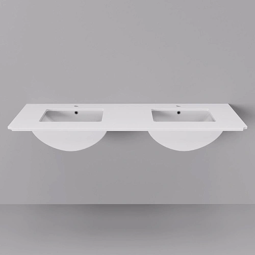 Раковина ArtDecco Francoise 151 AFNCM151D мраморная, белый с серым Раковина ArtDecco Francoise 151 AFNCM151D мраморная, белый с серым