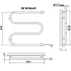 Полотенцесушитель Электрический кабельный Ника SIMPLE М-обр. 60/50 Полотенцесушитель Электрический кабельный Ника SIMPLE М-обр. 60/50