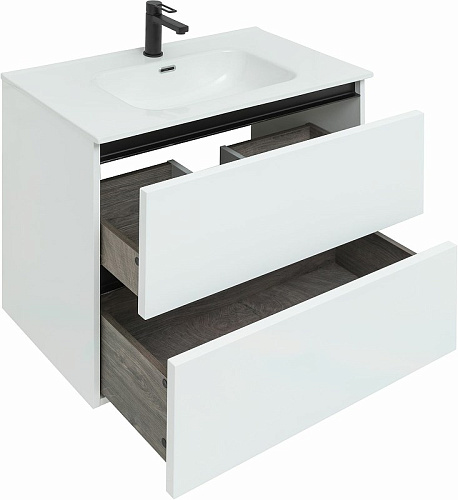 Тумба под раковину De Aqua Ариетта NEW 80 белый матовый 00265581 Тумба под раковину De Aqua Ариетта NEW 80 белый матовый 00265581