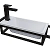 Консоль под раковину GROSSMAN МЕТРИС-50 см черная (ум. Модуль-50) подвесная 105003 Консоль под раковину GROSSMAN МЕТРИС-50 см черная (ум. Модуль-50) подвесная 105003