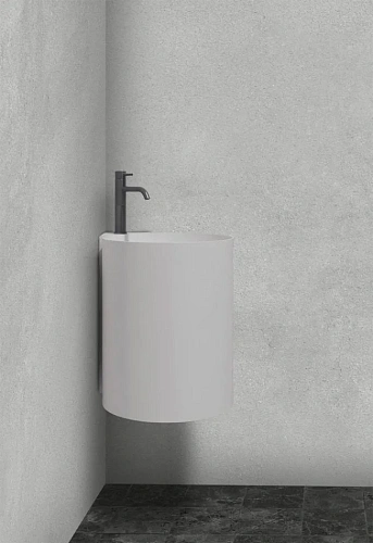 Раковина ABBER Stein AS2625 подвесная, белая матовая Раковина ABBER Stein AS2625 подвесная, белая матовая