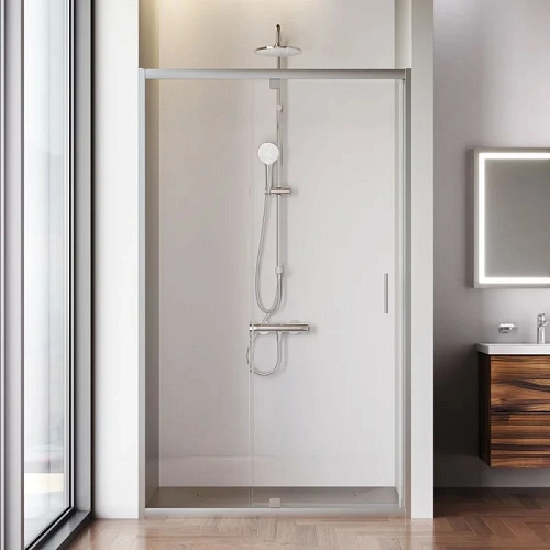 Душевая дверь AM.PM Gem W90G-120-1P-MT 120x195, серебро, стекло прозрачное Душевая дверь AM.PM Gem W90G-120-1P-MT 120x195, серебро, стекло прозрачное