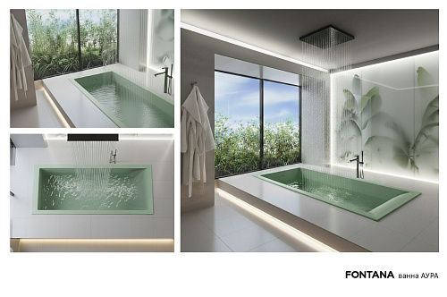 Ванна из искусственного камня Fontana Аура 1700x700 ФР-00018619 Solid Surface белый матовый Ванна из искусственного камня Fontana Аура 1700x700 ФР-00018619 Solid Surface белый матовый