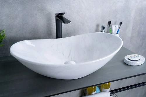 Раковина Gid Ws9811 54468 накладная под камень глянцевая 61x37x15 Раковина Gid Ws9811 54468 накладная под камень глянцевая 61x37x15