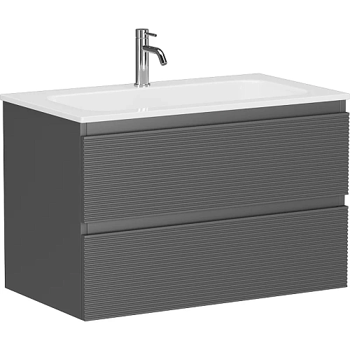 Тумба под раковину Sancos Folk FL80GS 790х445х500 Grey soft, подвесная Тумба под раковину Sancos Folk FL80GS 790х445х500 Grey soft, подвесная