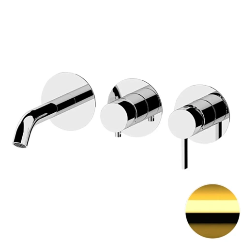 Смеситель для ванны Remer Metrica MC54D2PDO, золото глянцевое Смеситель для ванны Remer Metrica MC54D2PDO, золото глянцевое