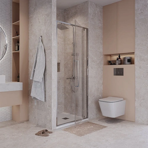 Душевая дверь Niagara NG-66-9A (90x195) хром, стекло прозрачное Душевая дверь Niagara NG-66-9A (90x195) хром, стекло прозрачное