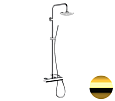 Душевая система Remer Minimal N37RX7MMM20DO, золото глянцевое Душевая система Remer Minimal N37RX7MMM20DO, золото глянцевое