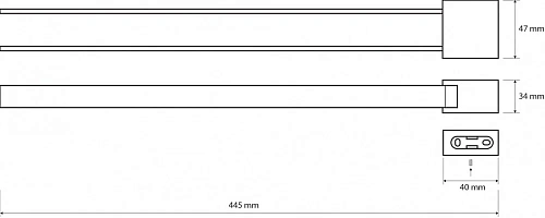 Полотенцедержатель Bemeta VIA 135004102 Полотенцедержатель Bemeta VIA 135004102