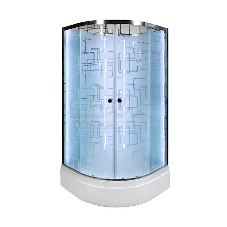 Душевая кабина Dto EM2710 LED (EM2710LED) 100x100 см