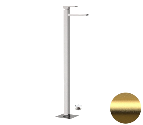 Смеситель для раковины Remer Absolute AU18BG, золото брашированное Смеситель для раковины Remer Absolute AU18BG, золото брашированное