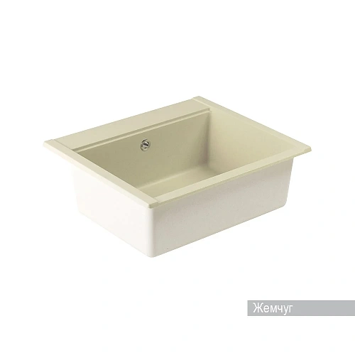 Кухонная мойка Aquaton Делия 60 1A715232LD240 из литого мрамора, прямоугольная, жемчуг Кухонная мойка Aquaton Делия 60 1A715232LD240 из литого мрамора, прямоугольная, жемчуг