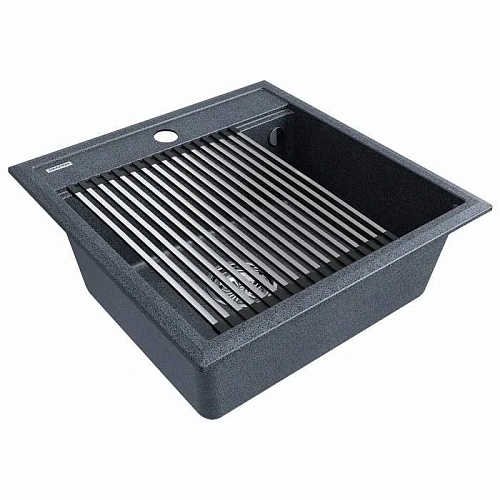Кухонная мойка Paulmark STEPIA 50 с ролл-матом STEP брашированная PM115051-DG+R375-BS Кухонная мойка Paulmark STEPIA 50 с ролл-матом STEP брашированная PM115051-DG+R375-BS