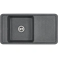Кухонная мойка Aquaton Беллис 97 1A725132BS210 из литого мрамора, графит Кухонная мойка Aquaton Беллис 97 1A725132BS210 из литого мрамора, графит